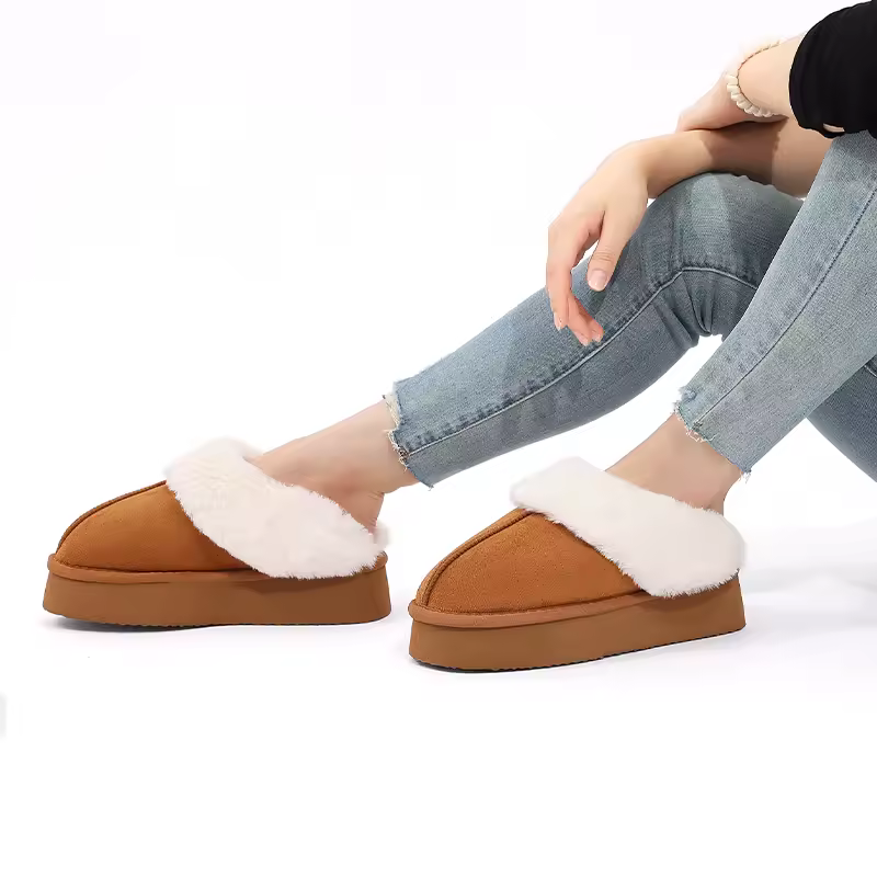 Goosecret 양털 슬리퍼