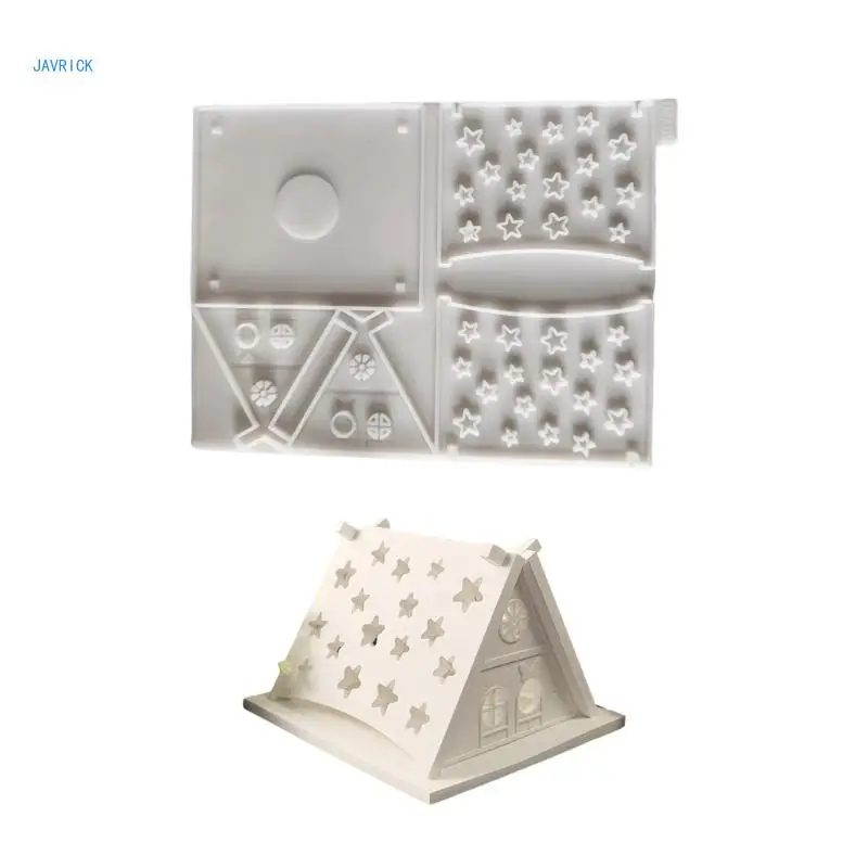 

Silicone Crafting Mold for Miniature House Shaped Decoration Jewelry Making Tool