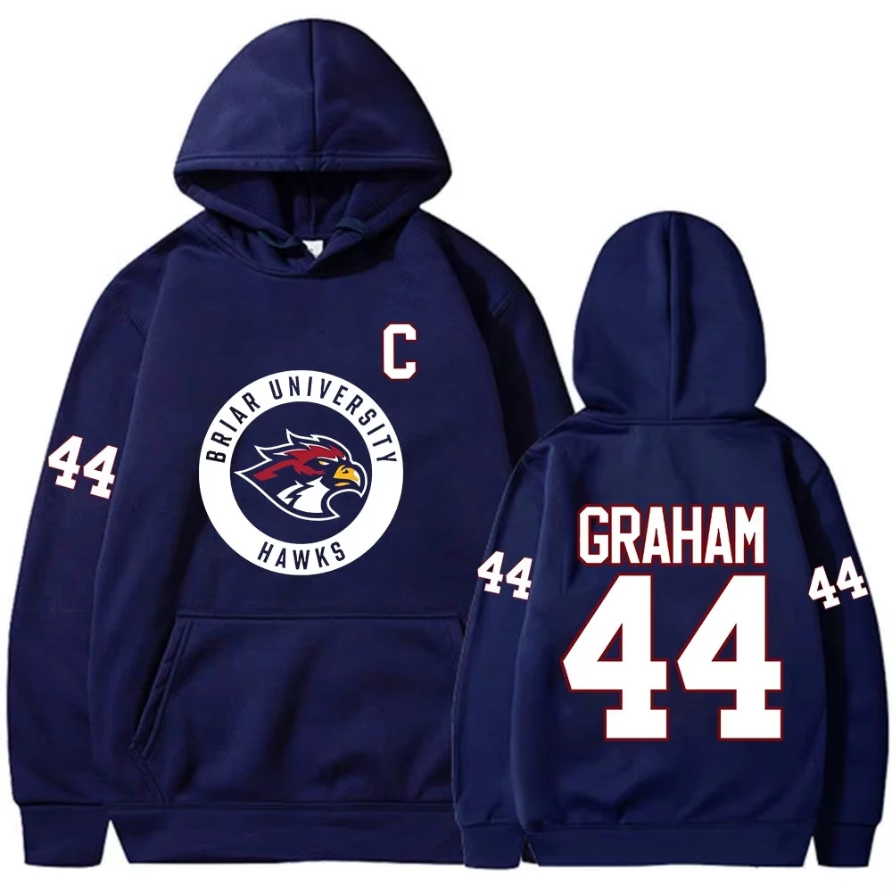Graham 44 Off Campus TV Series Briar University Hockey Hoodies Men Women Clothing Casual Loose Long Sleeves Hooded Sweatshirts