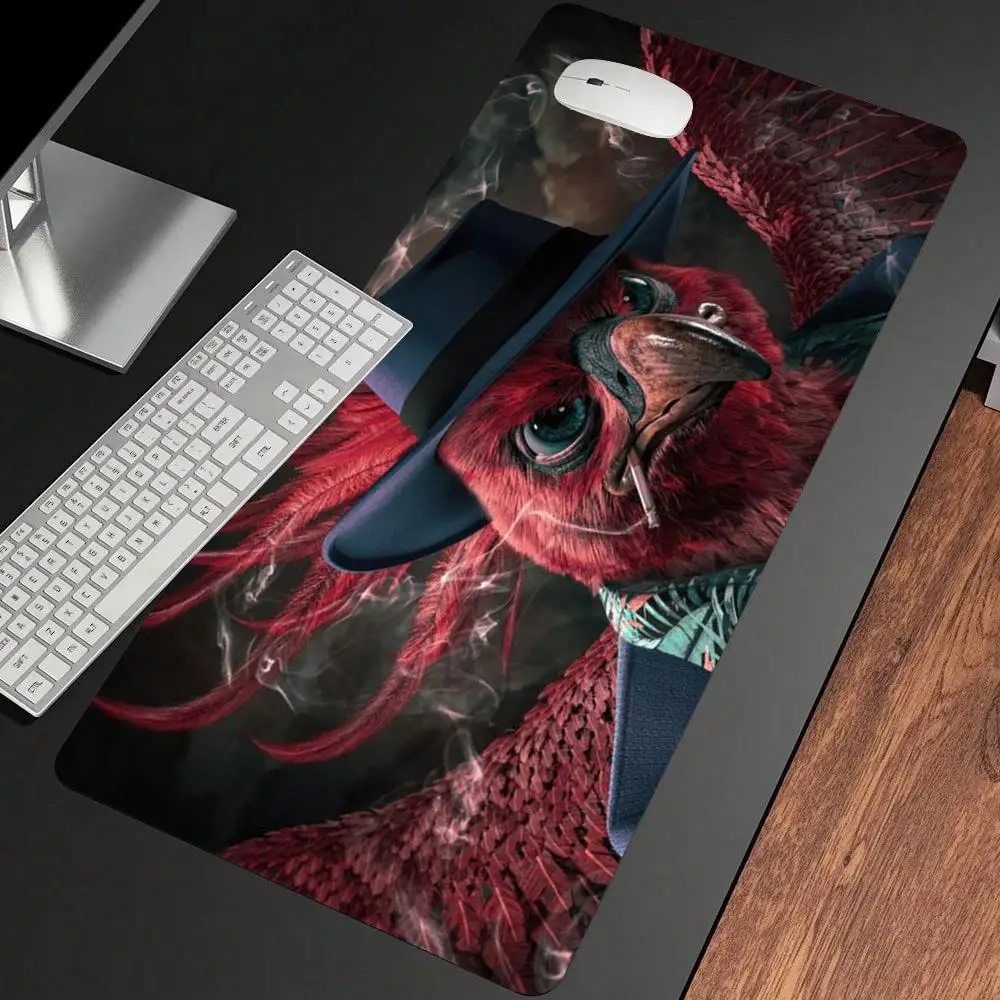 

Hawk design gaming mouse pad thickened wear-resistant gaming pads larger lock edge computer laptop keyboard accessories