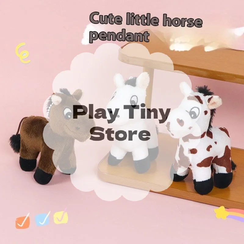 

Милый мультяшный пони, плюшевое украшение, кулон, брелок, кавайный пони, орнамент, мягкая кукла, игрушки, рюкзак, подвеска, аксессуары, подарки