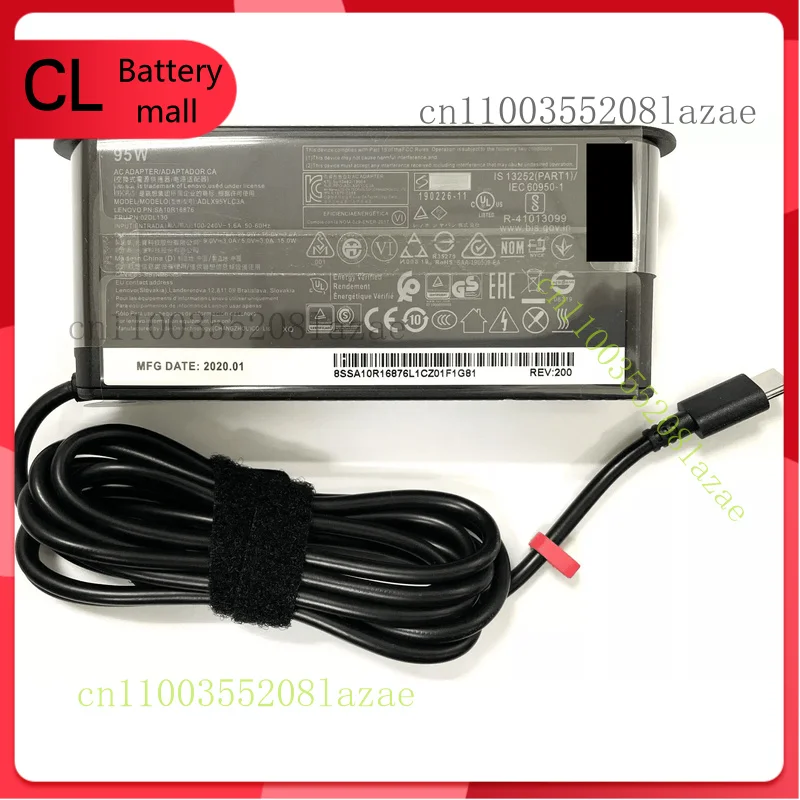 

Original for ADLX95YCC3 adapter THINKPAD X1 CARBON T470S YOGA X380, X280 E480 R480
