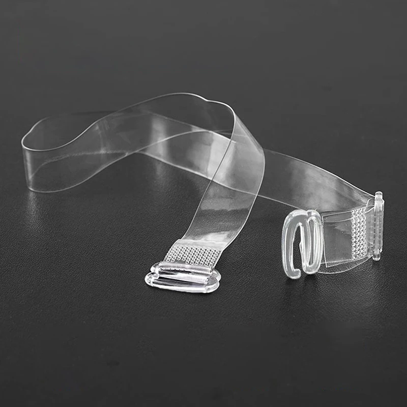 튼튼한 투명한 브래지어 끈 보이지 않는 미끄럼 방지 속옷 끈 분리형 조절 가능한 어깨 끈