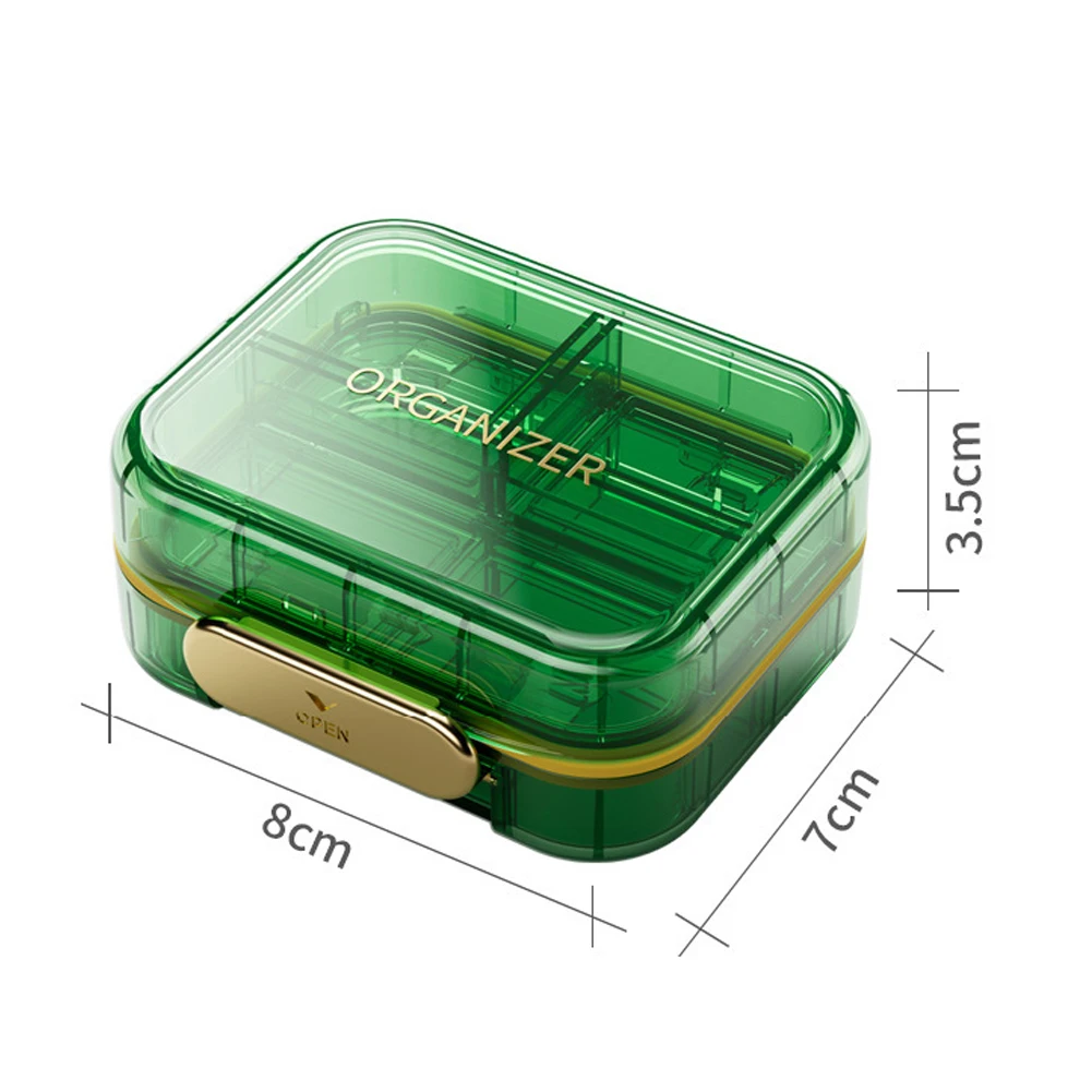 Outdoors Medicine Storage Box Half Transparent Sun-proof Medicine Store Case For Bedroom