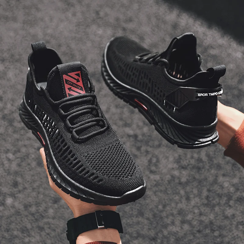 男性用の通気性のあるメッシュスニーカー,スポーツ,モダン,織り,トレンディ,透かし彫り,新しい夏のコレクション2022