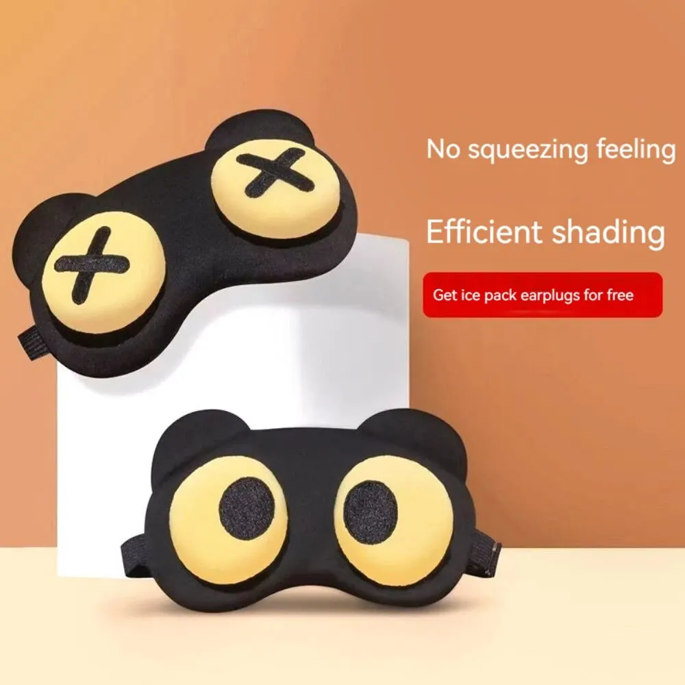 قناع عين لطيف للنوم مهدئ لتعب العين، ضغط دافئ، ارتداء أقنعة عين مريحة للأطفال والطلاب #3