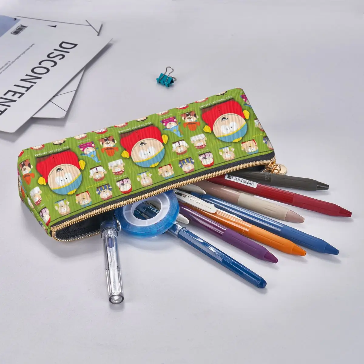 Cute Southed Cartoon Pencil Case Parks University Pencil Bag Girls Boys Triangle Lovely School Pencil Cases Stationery