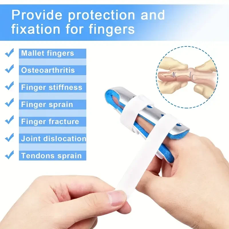 1Pc Finger Splint, Finger Support Brace Finger Stabilizer For Broken Fingers Straightening Arthritis Knuckle Immobilization image 5