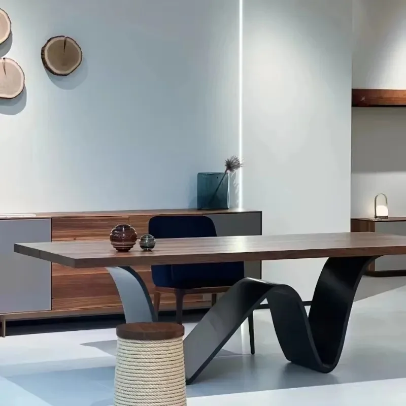/*/Xenomorph Mesa De salón De madera, mesa De centro De salón nórdica europea De diseño, restaurante, cocina, Juegos De Comedor, muebles De salón