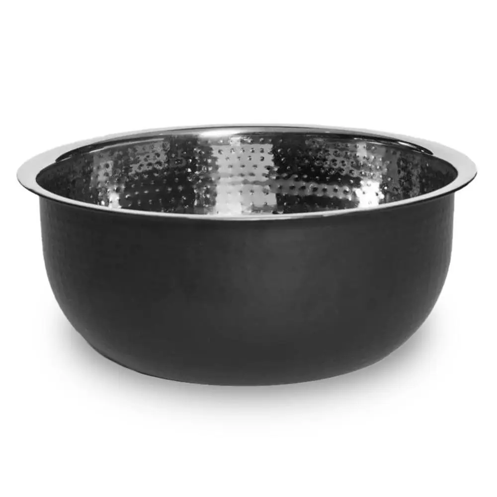 

Handcrafted Durable Lightweight Black Stainless Steel Pedicure Bowl