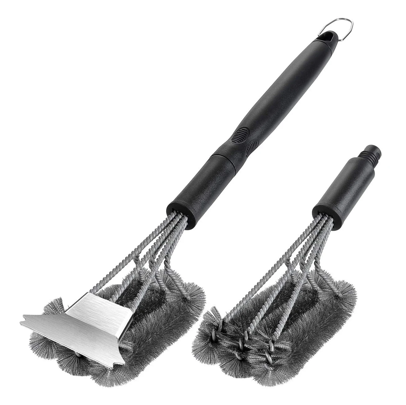 

Grill Cleaning Scraper Basting Brush Barbecue Cleaning Brush with Extra Head