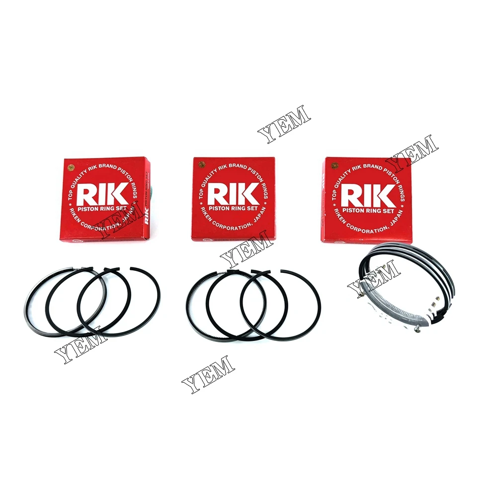 3 Set (One Engine) Piston RingsSTD For Yanmar 3TN78 Engine Parts