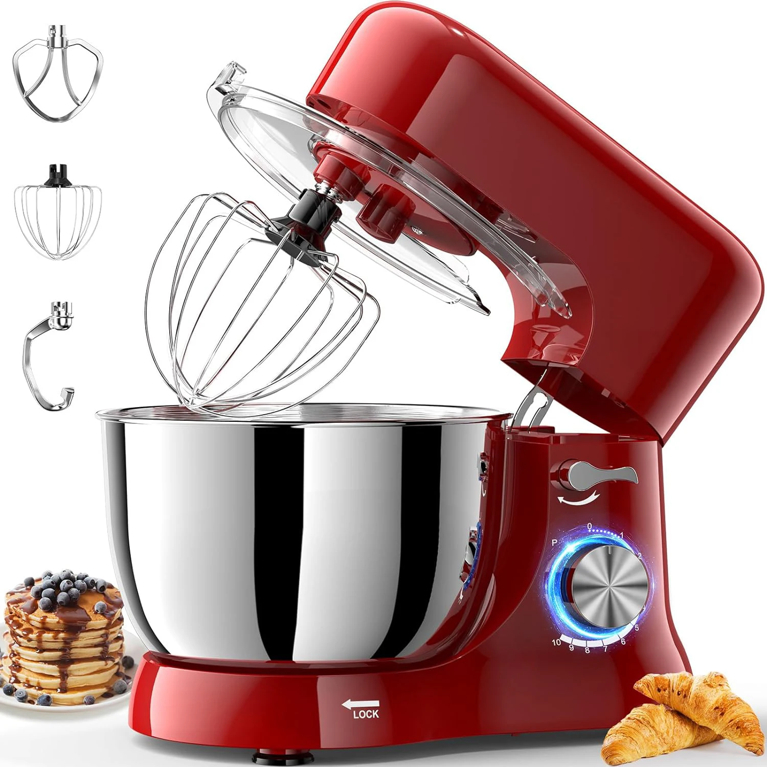 

Home Kitchen OEM Best Stand Mixer 1000W Powerful Kitchen Cake Mixer 8 Speed 4L/4.5L Mixing Bowl Household with Dough Hook