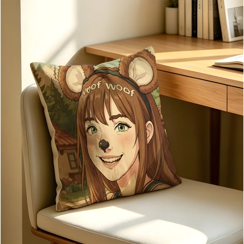Coussin décoratif avec imprimé iconique classique Euphoria Season 3, comprenant un noyau de coussin de 18x18 pouces pour la décoration du canapé