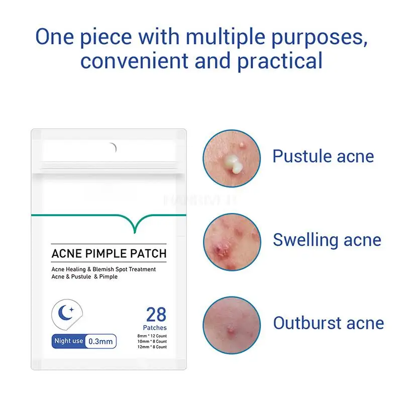 Patch per brufoli per l'acne Adesivi invisibili per la rimozione dell'acne Trattamento delle imperfezioni Acne Master Rimozione dei brufoli Uso notturno portatile domestico