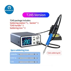 JCID Aixun T3A 200W stazione di saldatura intelligente supporto T12/T245 maniglia per scheda madre PCB BGA saldatura riparazione saldatura StationTool