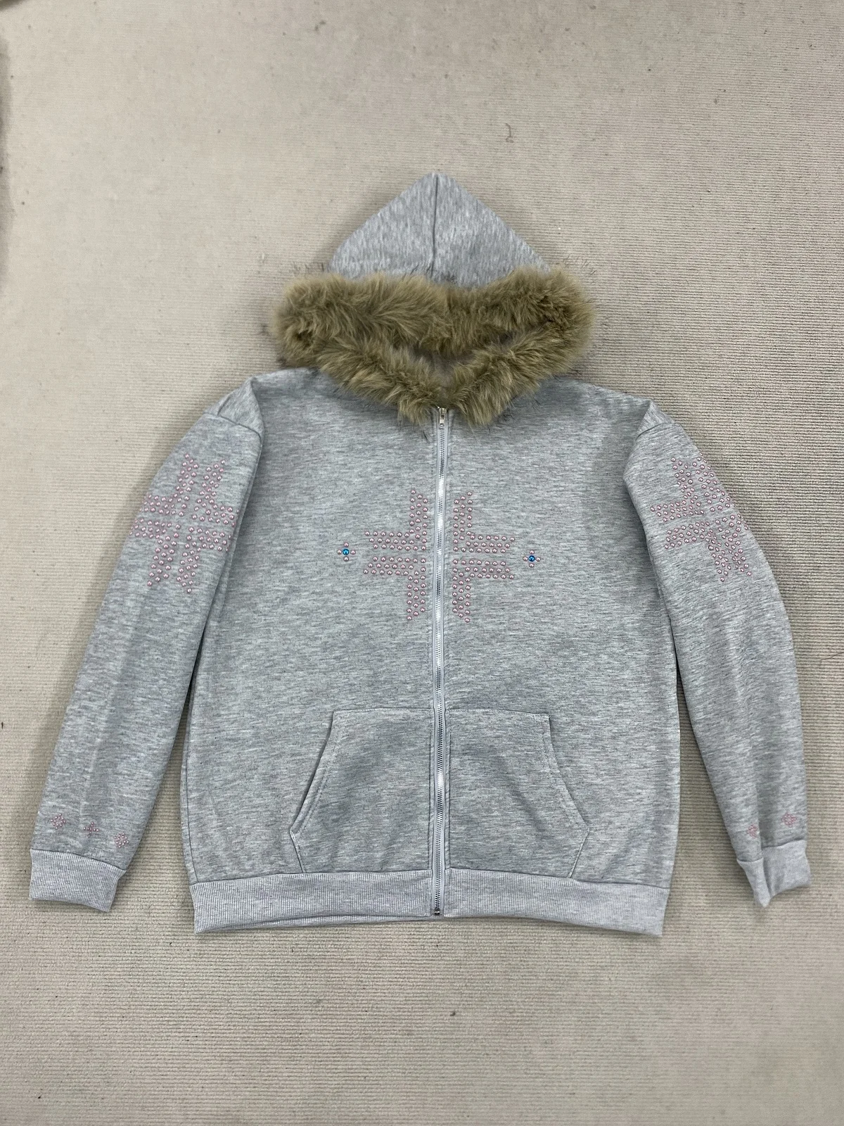 

y2k Harajuku модная готическая свободная женская повседневная толстовка на молнии пуловер с длинными рукавами толстовка в стиле ретро уличный тренд