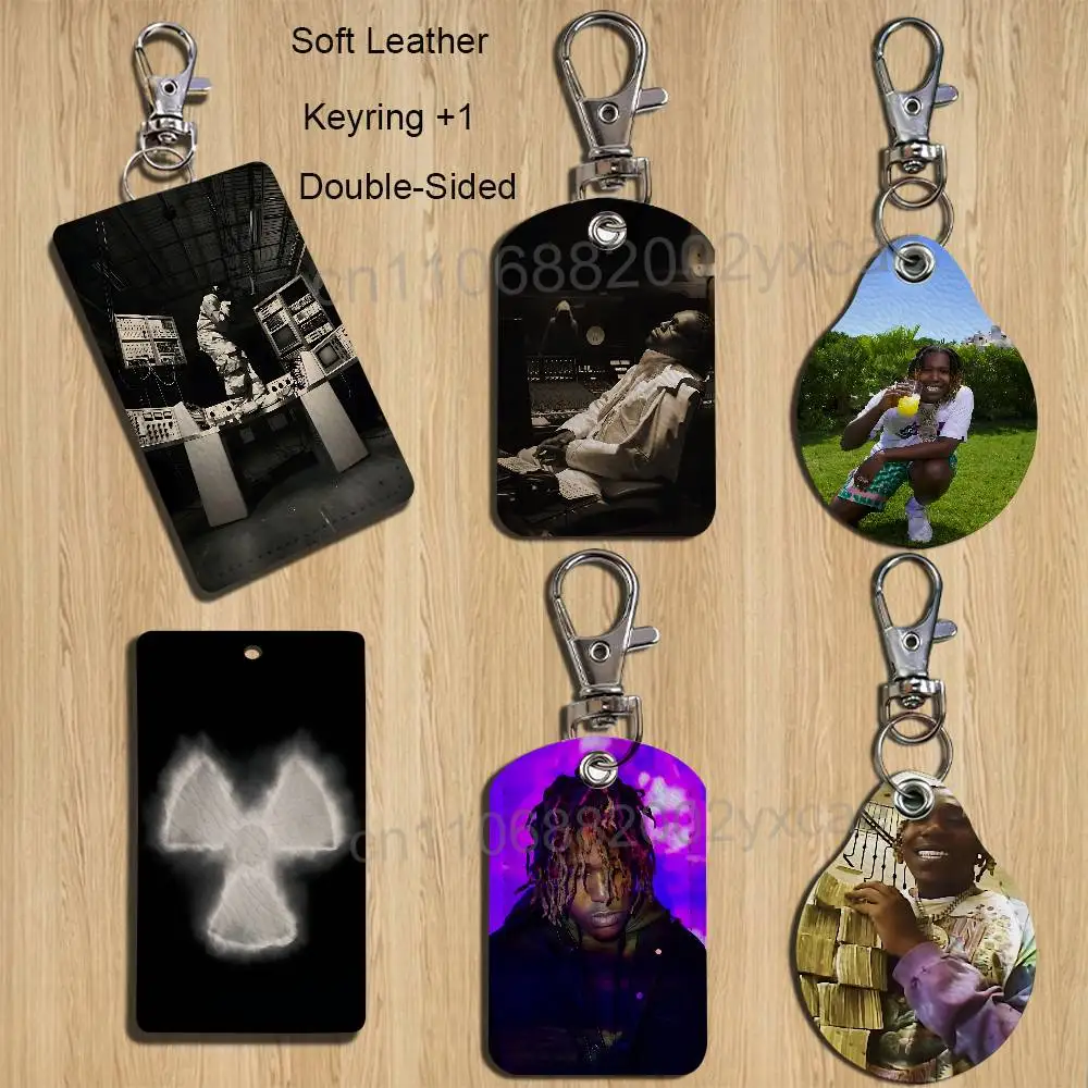 

O-Octane cool Don Toliver Keychain Holder Suitable For Subway Bank Card Bus Card Case Badge Holder Wallet Card Textured pattern