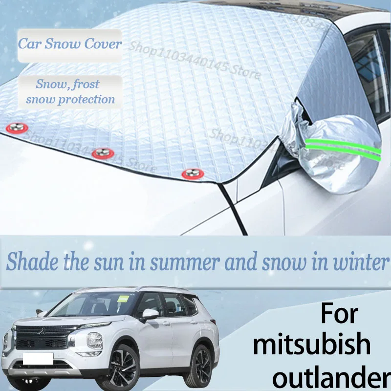 

For mitsubishi outlander car Snow Windscreen, Snow, Frost, Dust and UV Visor, Winter car clothing, thick magnetic