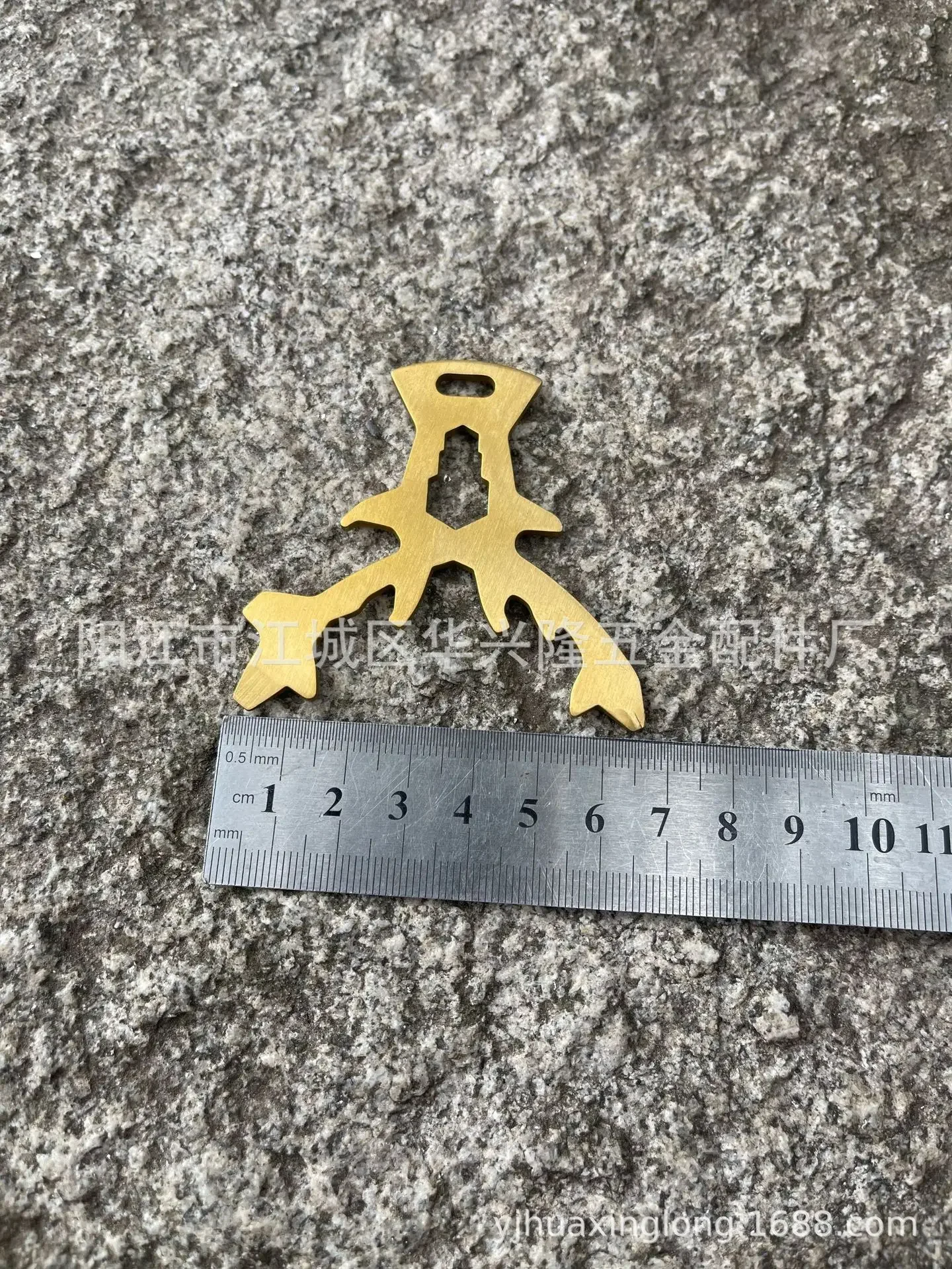 Outdoor EDC Stainless Steel Multifunction Keychain Tools Opener Screwdriver Tool