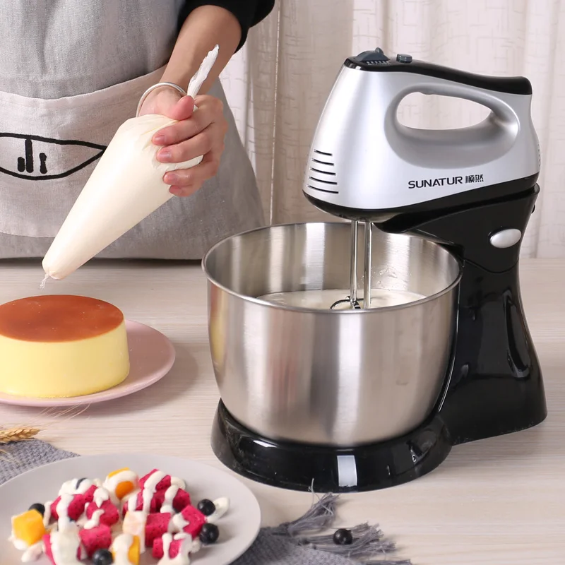 SUNATUR Electric Kitchen Blender & Beater, Supports Cream Mixing, Processor for Egg & Cake Baking Needs