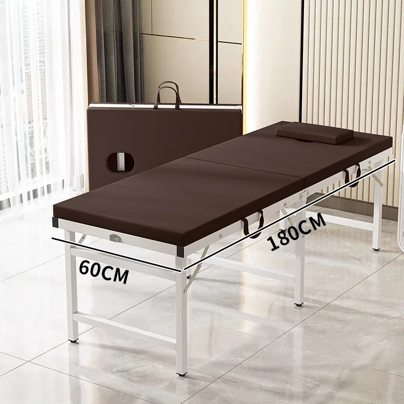 Mesa de masaje para salón estético, Spa profesional, muebles portátiles, tratamiento de belleza, cama de terapia, camilla Facial de lujo