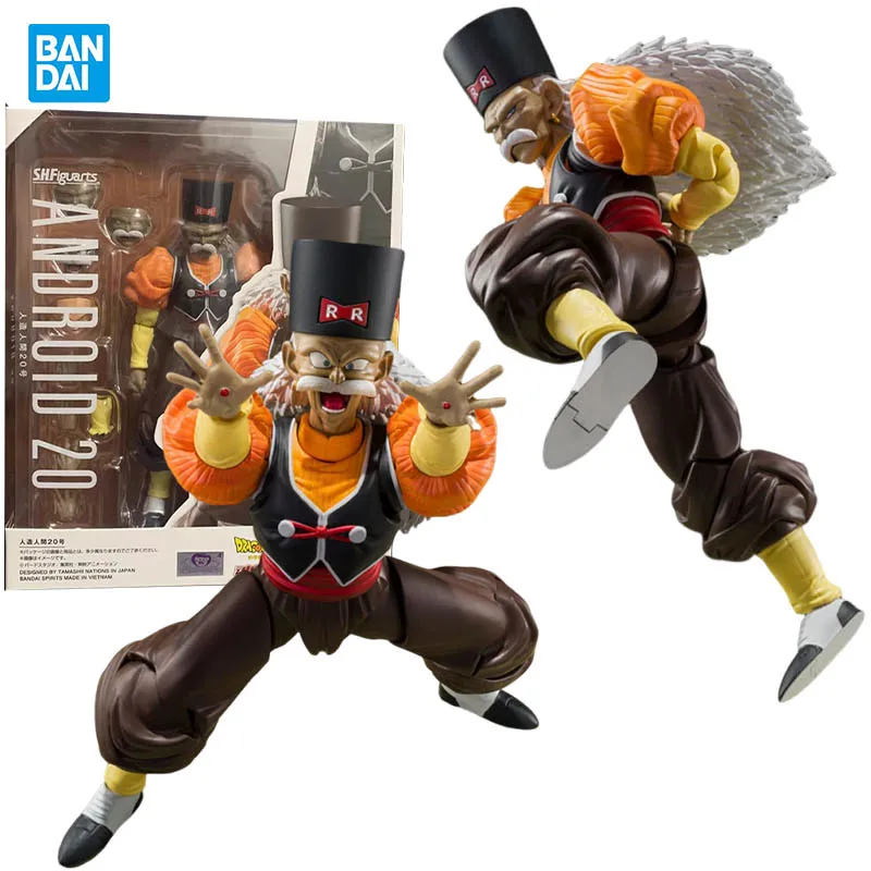 

Bandai Искусственный человек 20 SHF Dragon Ball Аниме Фигурка Передвижная игрушка Аниме Периферийные фигурки Кукла для коллекционеров