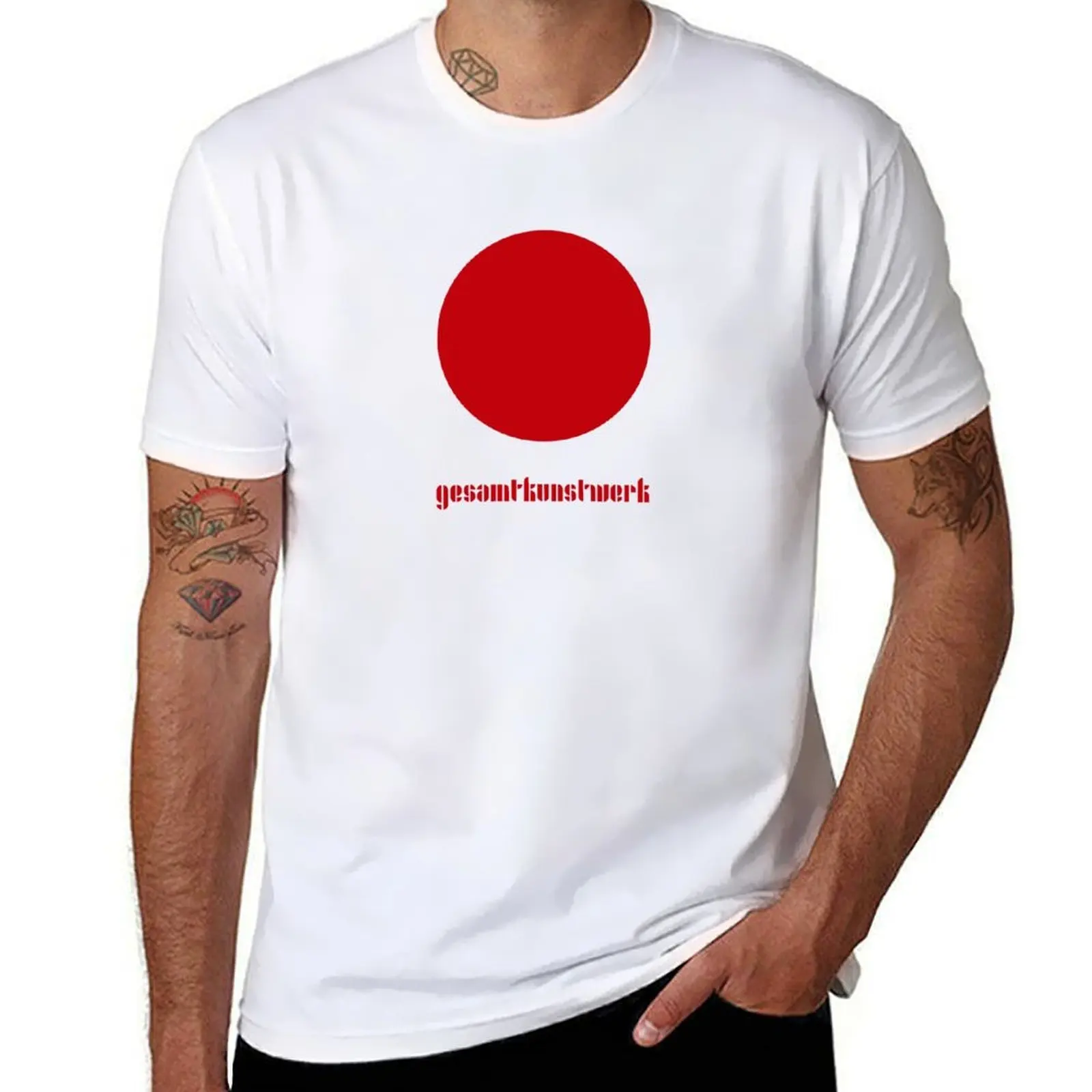 

Gesamtkunstwerk - Simple Red Circle - Bauhaus Perfection T-Shirt man t shirt summer man tshirt T-Shirt