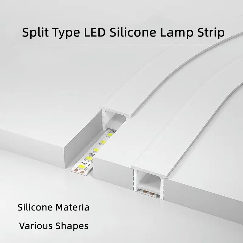 1-5 m/adet gömme LED Neon halat boru çıkarılabilir su geçirmez silikon esnek bahçe lambaları açık dekor şerit bant şeridi ışıkları