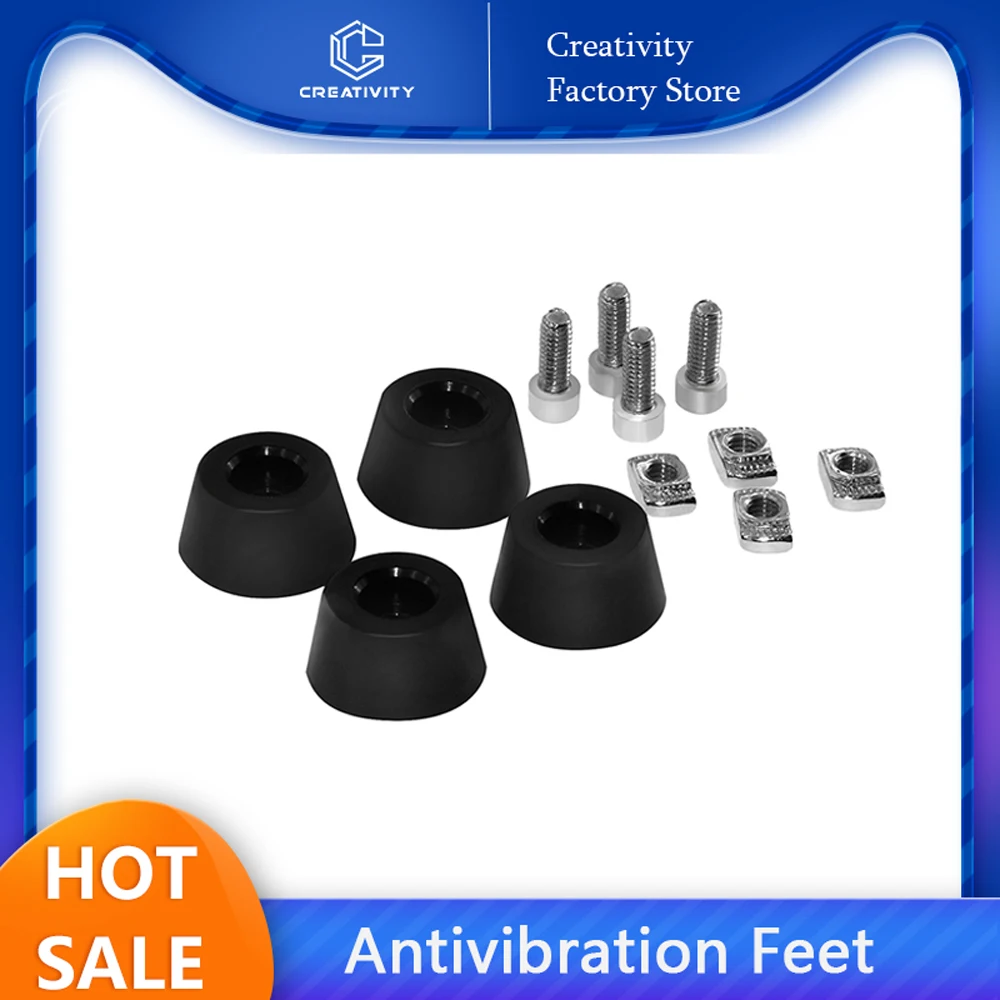 4/8 Set Antivibration Feet For i3 MK3 Printer Kit Anti-vibration Rubber Landing Mat Feet For LabX1 P1P  Ender3 CR10 3D Printer