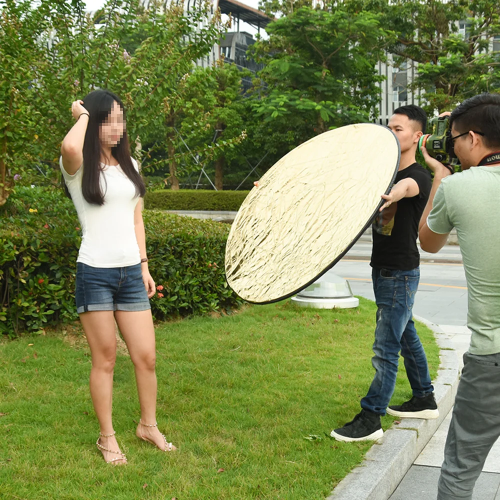 22/32/43 Inch Photography Reflector Light Reflectors for Photography Multi-Disc Photo Reflector Collapsible with Bag