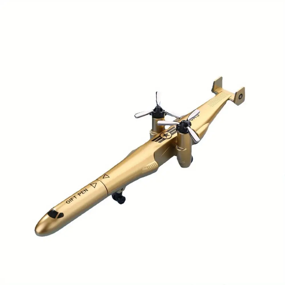 Creative Aircraft Airplane Gel Pen Funny Rleaxing Deformation Fashion Foldable Ballpoint Pen Stationery