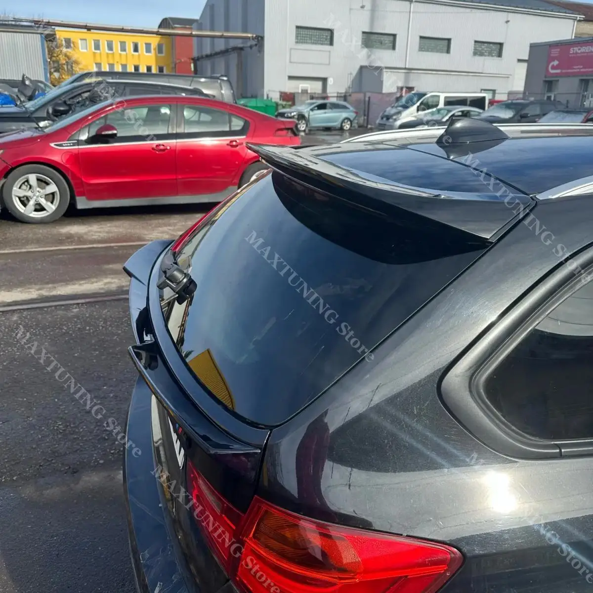 For BMW 3 Series F31 Touring 2012-2019 Rear Spoiler M Performance Style Roof Center Wings Tail Caps Splitter Trunk Trim Bodykits