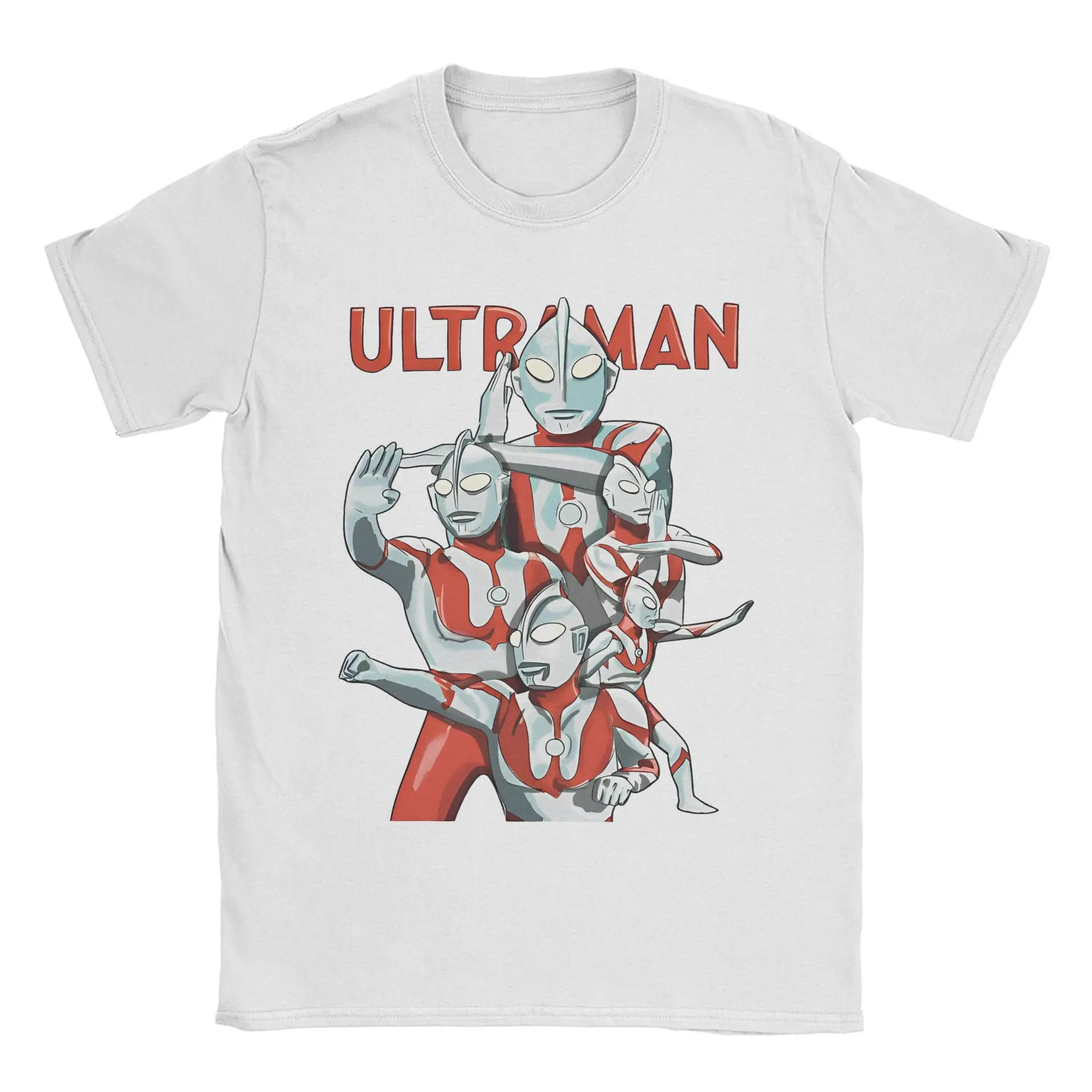 Ullzang Ultramans Hero T-Shirt For Men Women 100%Cotton Short Sleeve O-neck Summer Top Tee