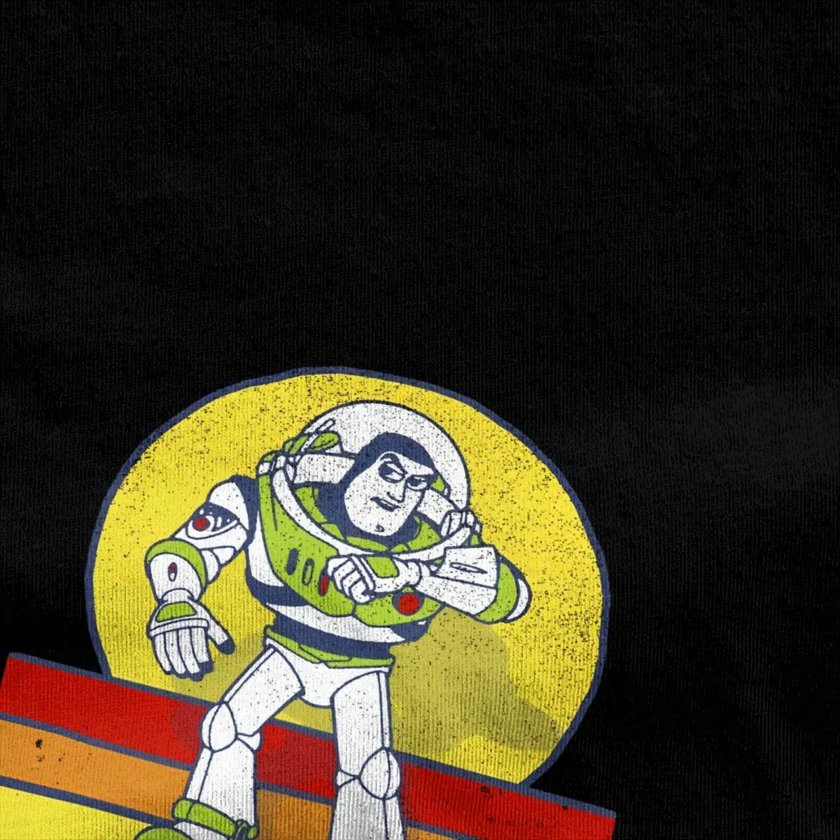 Pixar Toy Story Buzz Lightyear Retro Portrait Logo T-Shirts Harajuku Summer Tee Shirt Y2K Casual 100 Cotton Clothing Plus Size