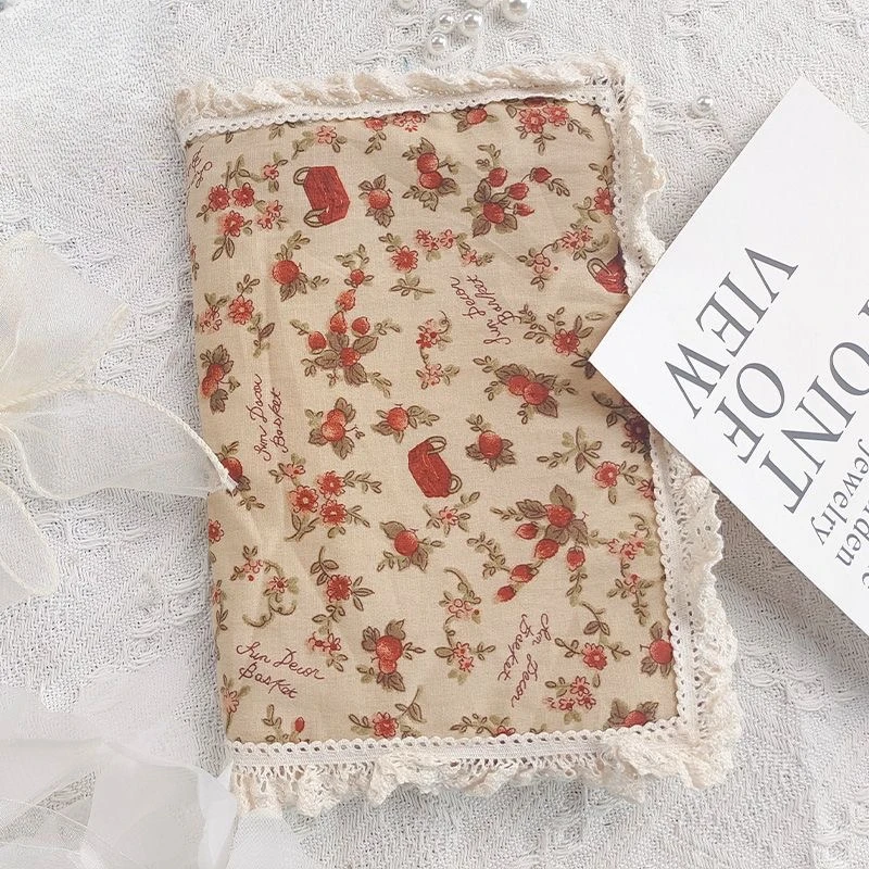 【Retro floret】Original Handmade A5A6 Notebook Covers Protector Book Sleeve Crafted Fabric Products Diary Cover,in Stock
