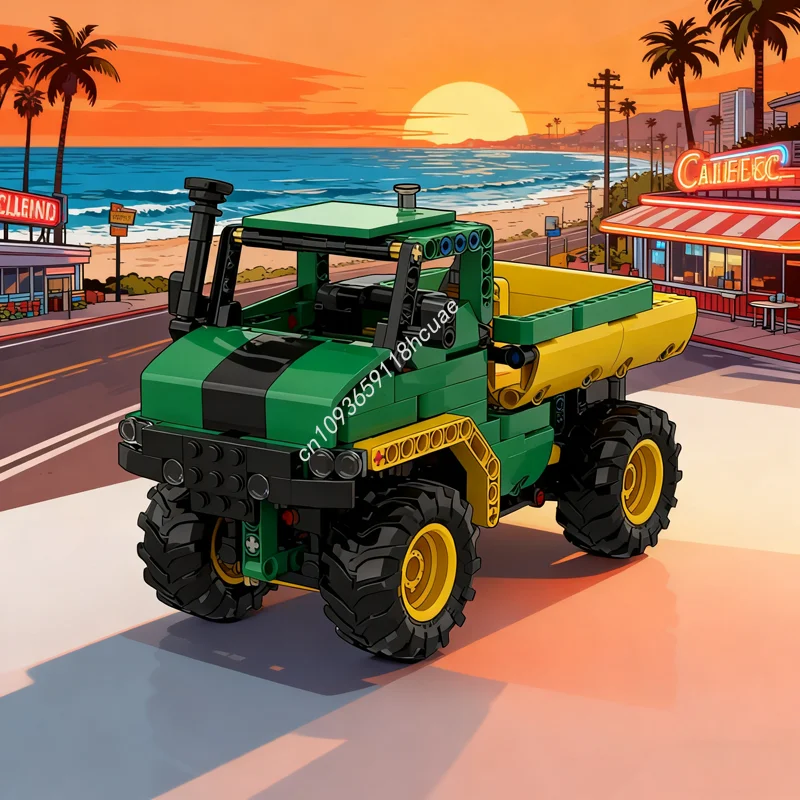 

377pcs MOC Dump Truck Technical Model Building Blocks Assemble Christmas Gifts DIY Creative Education Brick Kids Toys Birthday