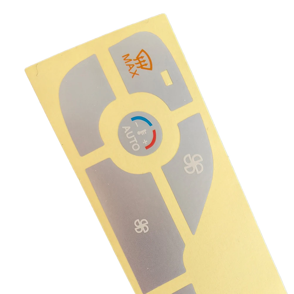 Lettering Buttons Sign Black Overlay Repair Sticker AC Button Sticker Car Interior Parts For FORD Buttons Repair