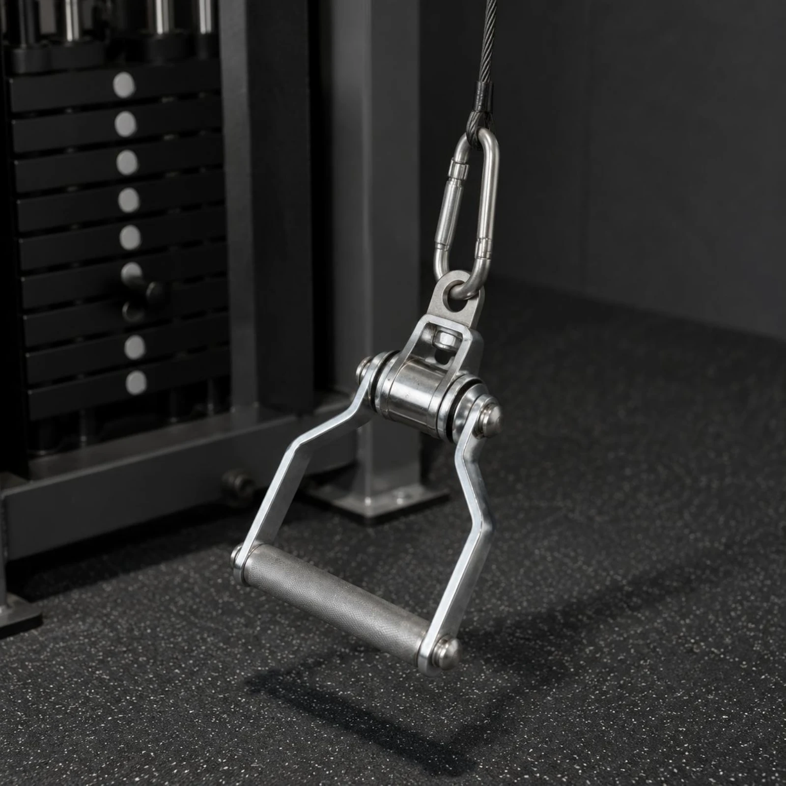 Poignée de machine à câble électroplaquée pour entraînement de force, accessoire sportif compatible avec les exercices de traction et de compression