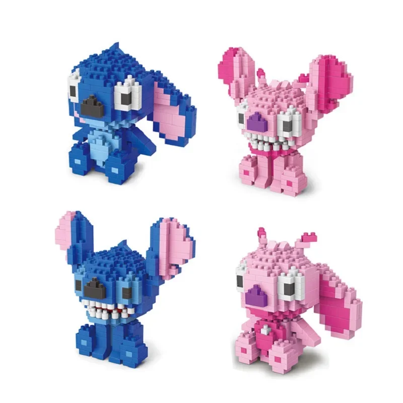 

236-313pcs Disney Stitch Building Blocks Toy Diamond Bricks Lilo Stitch Doll Figurines Children Birthday Gifts