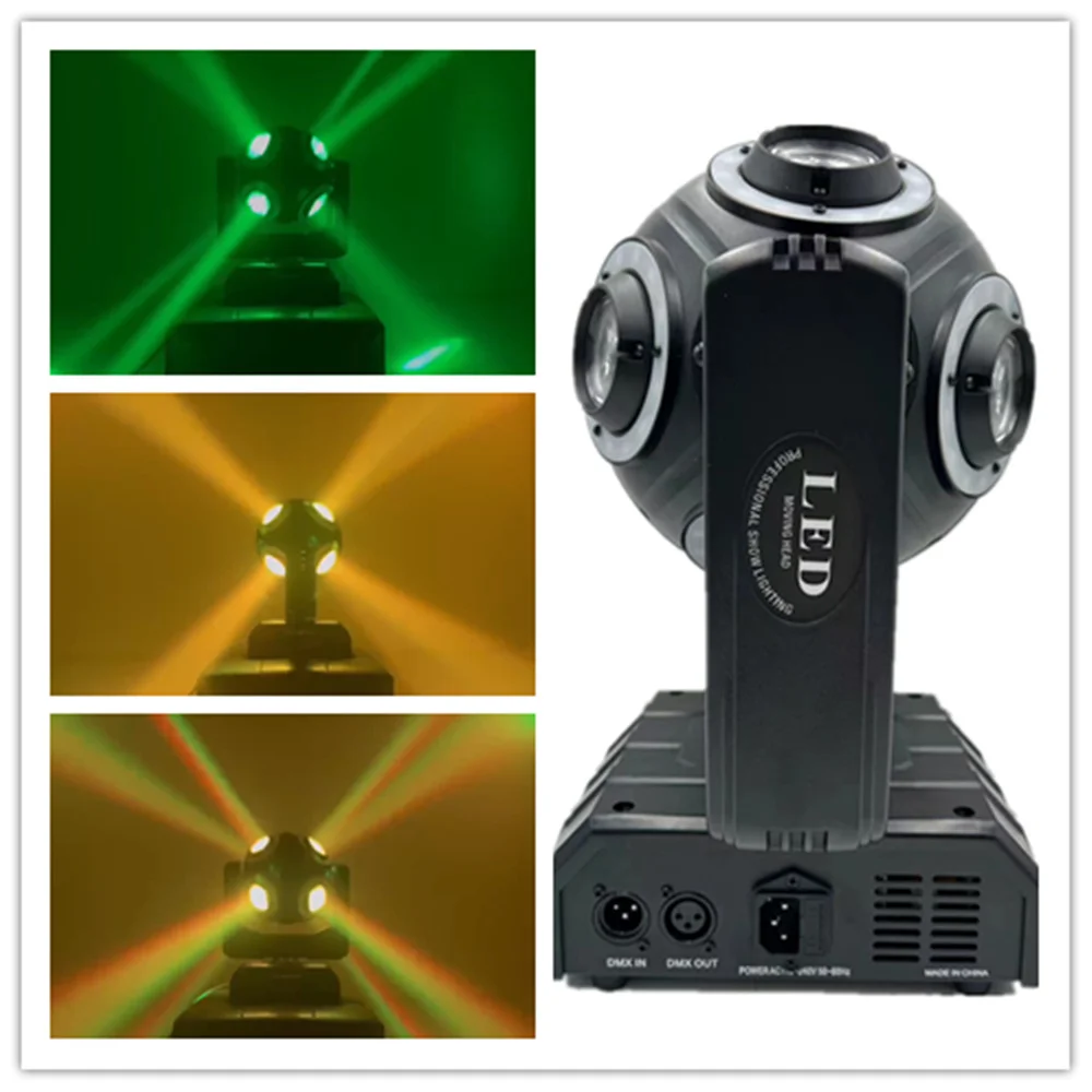 

4pcs/lot New 8x10W RGBW LED Stage Beam Effect Football Light DMX Sound Control DJ Equipment For DJ Disco Bar Moving Head