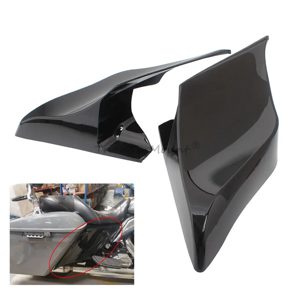 

For Harley 2014-2023 Motorcycle ABS plastic Stretched Extended Side Battery Cover Panels Electra Glide Road King FLHR Road Glide
