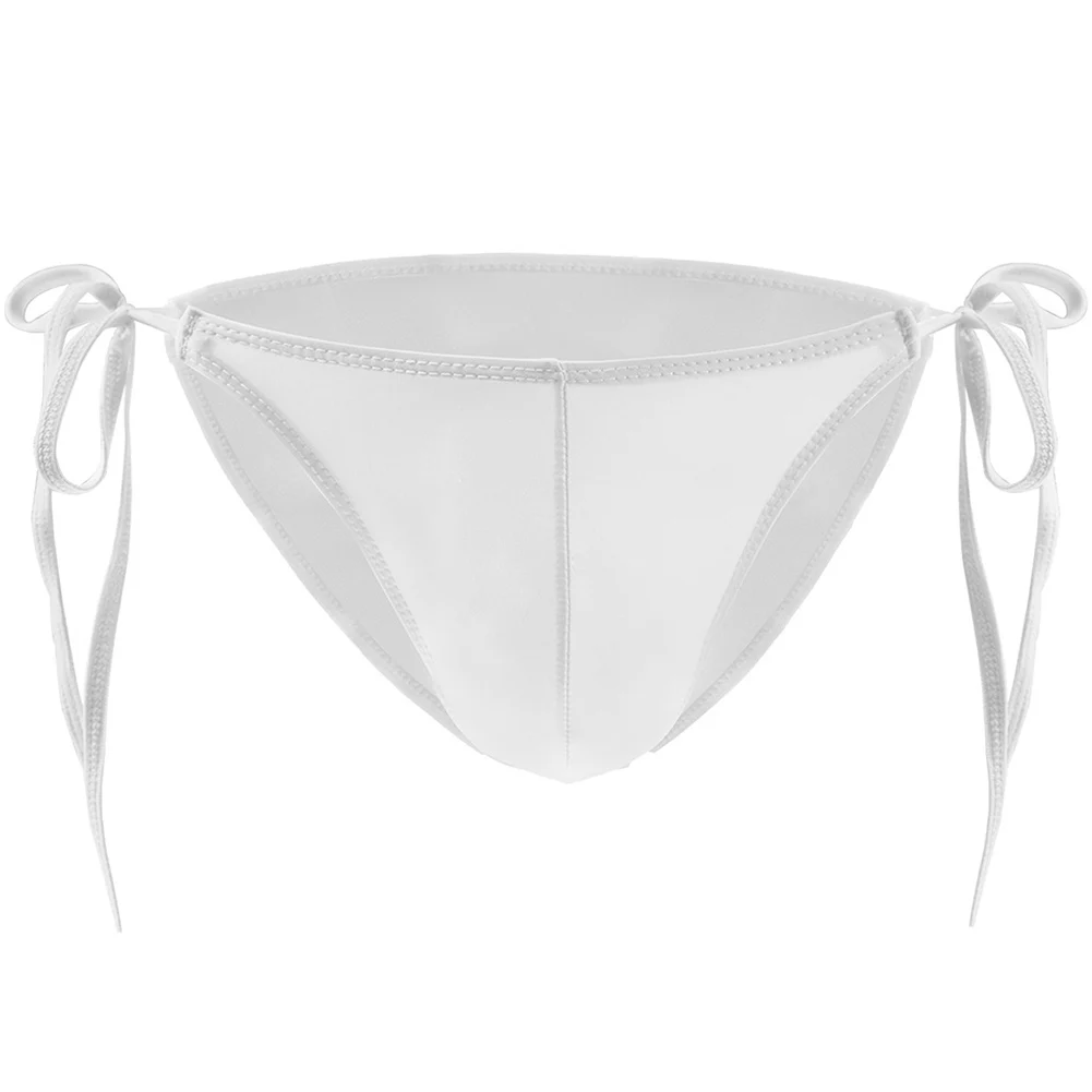 Bulge Pouch Bikini Beige Men Underwear Brand New Condition Comfort Fit Side Lace Up Design Comfortable Loungewear
