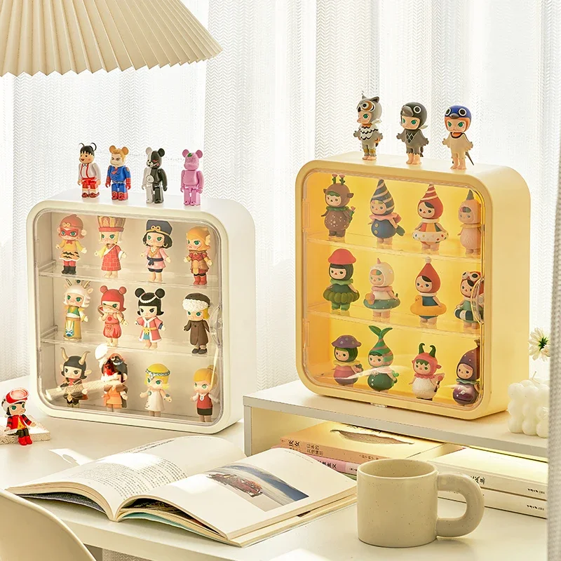 1PC Clear Acrylic Blind Box Display Case Figures Stand Dust Display Proof Doll Toy Wall Mounted Storage Box For Figures Showcase