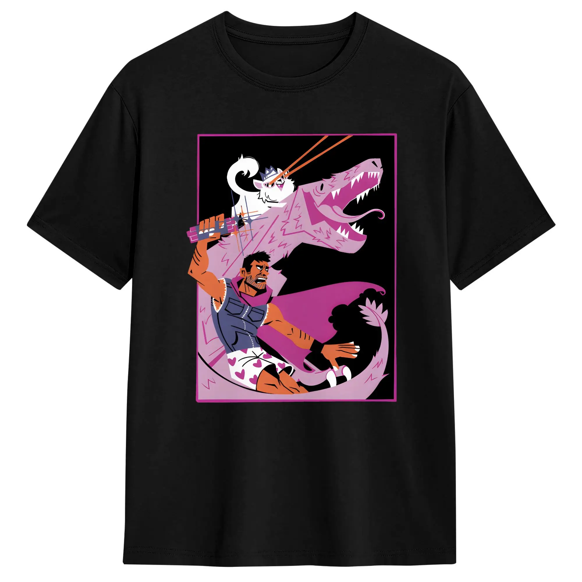 dungeon crawler carl merch T Shirts Men's  Pure Cotton Vintage T-Shirts Round Neck  Tee Shirt Short Sleeve Tops Printed