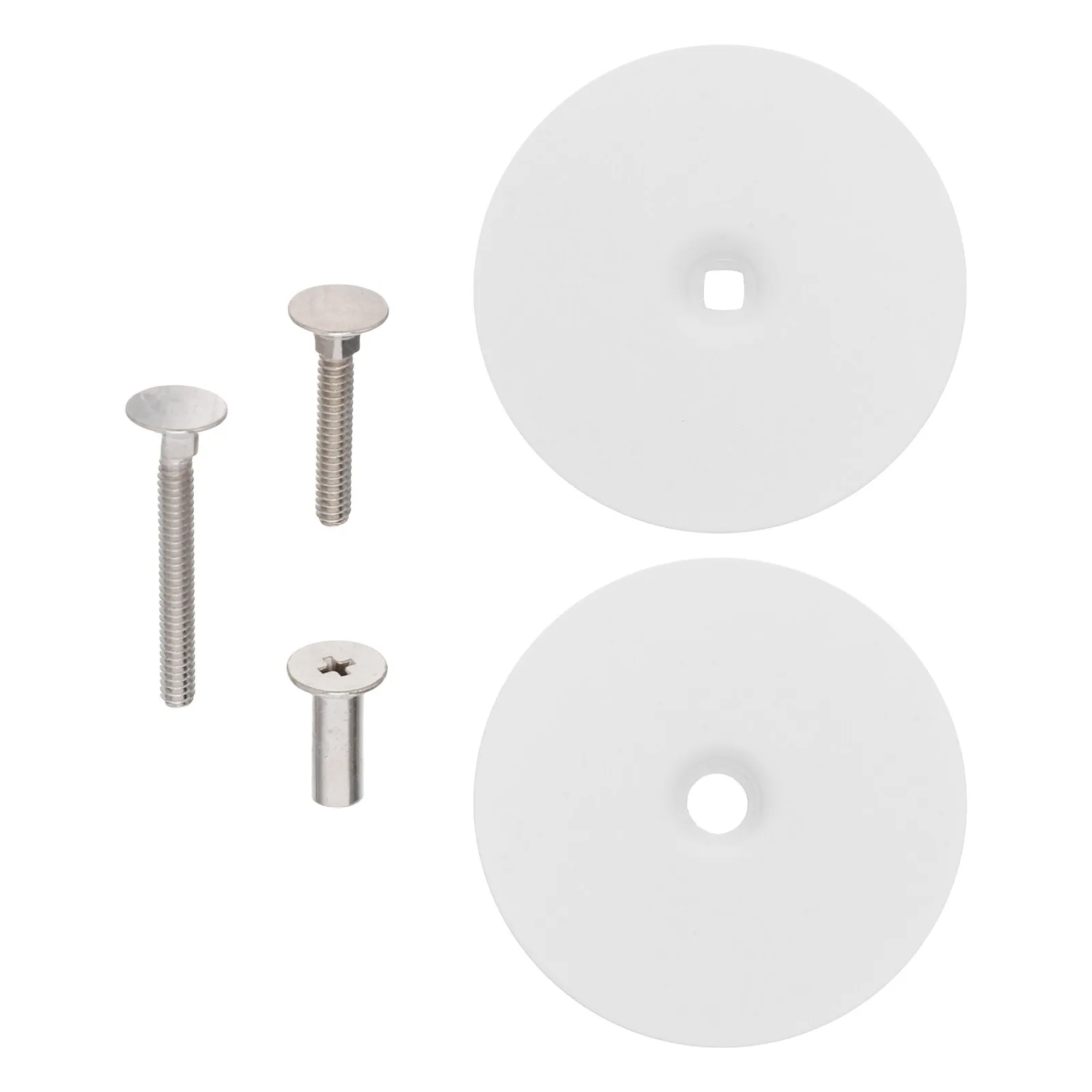 

Комплект из 1 шт. Современная круглая заглушка для дверного отверстия 67 мм из нержавеющей стали с креплением на винтах для деревянных и металлических дверей