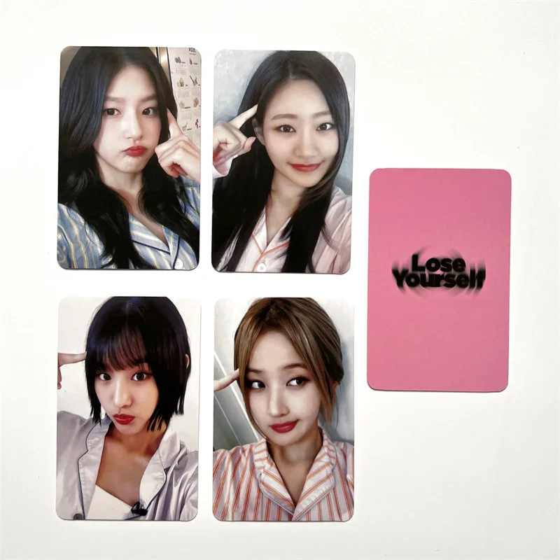 4pcs/set KISSOFLIFE Girl Group KIOF Album LOMO Card Lose Yourself Postcard HANEUL BELLE NATTY JULIE Collectible Photo Card