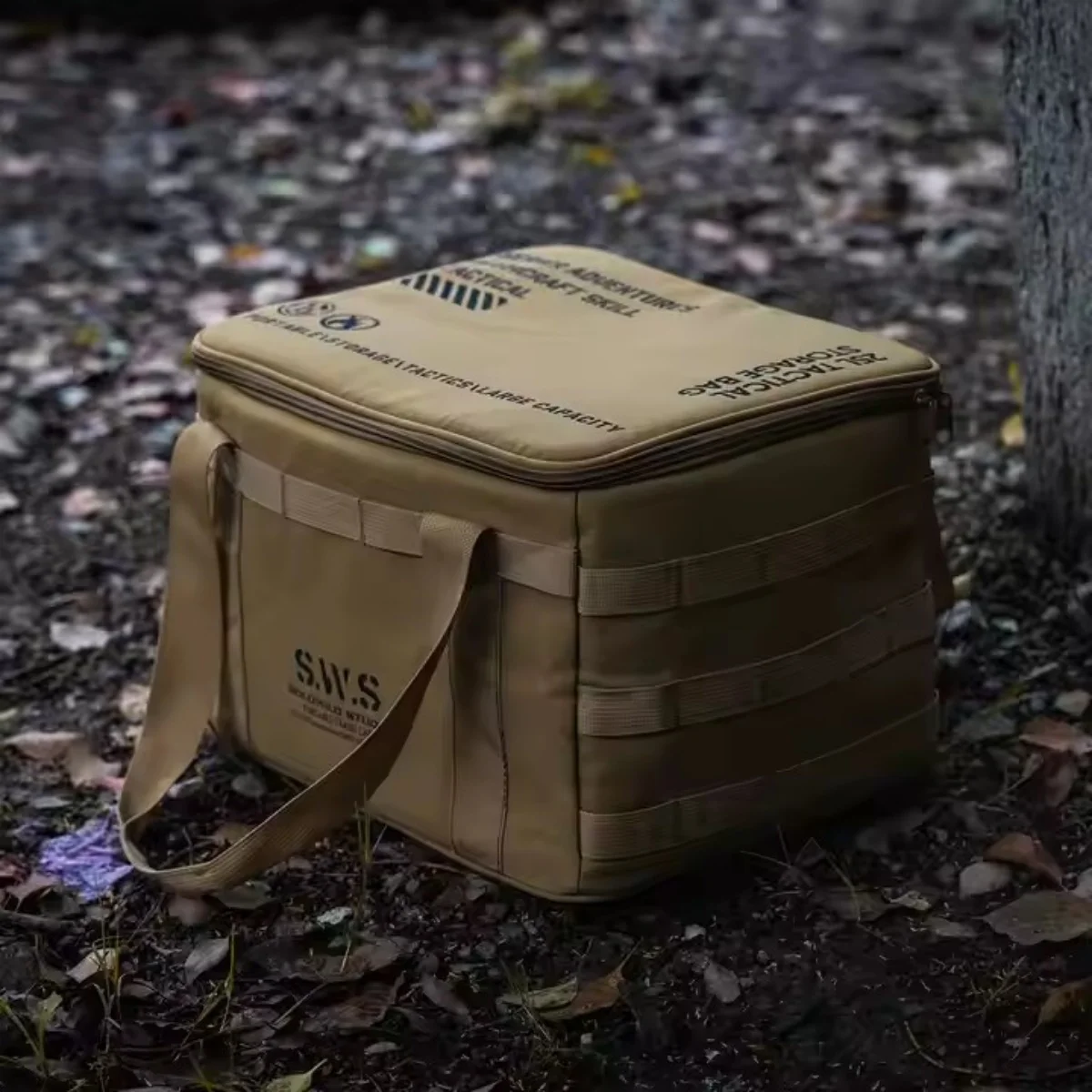 

Camping Equipment Storage Bag 25L Waterproof Insulation Folding Storage Box Field Divider Tactical Storage Bag Outdoor