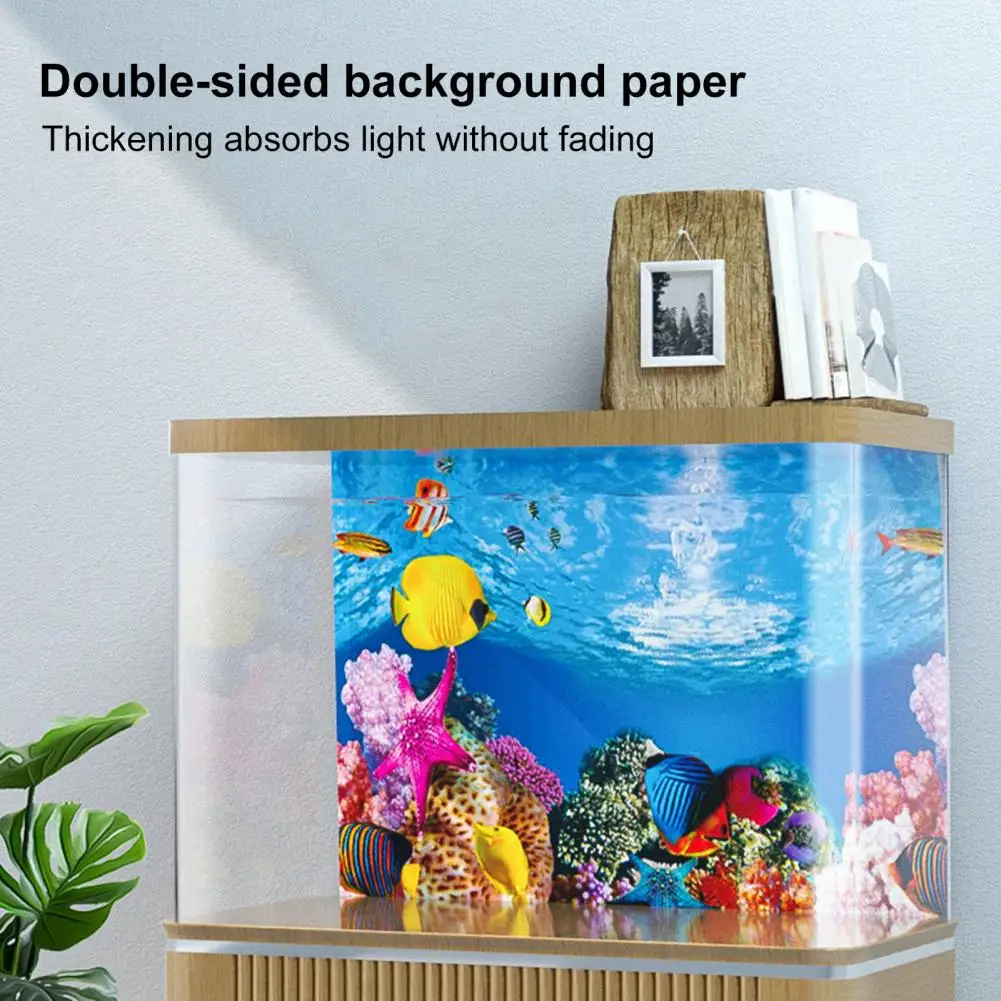 Background for Aquarium 3d Sticker Poster Fish Tank Aquarium Background accessories Decoration Ocean Plant Aquascape Painting