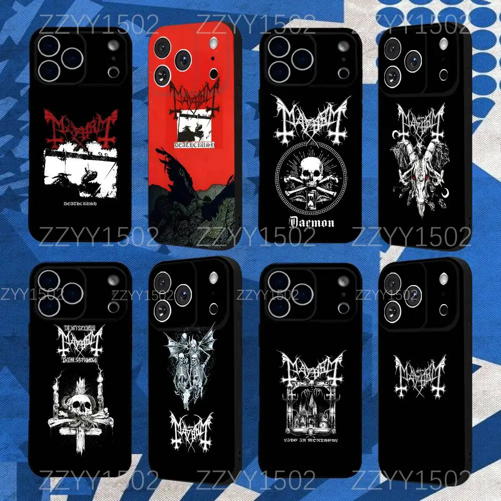 حافظة هاتف Mayhem Live In Leipzig Burzum لهاتف iPhone 17,16,15,14,13,12,Pro,Max,Plus,E,SE4,Air,Mini Black Funda Shell #1